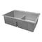 Ruvati 33"x22" Drop-in 50/50 Dbl Bowl Tight Radius 16 Ga SS Kitchen Sink RVH8051 - alternate 5